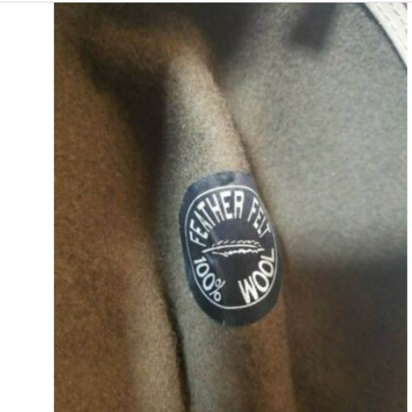 Vtg Sima International 100% Wool Fedora Hat w/ Leather/ fabric Trim Sz S (7.25") - Picture 8 of 11